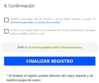 codere registro