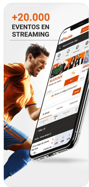 Luckia tiene disponible una app para descargar en tus dispositivos moviles